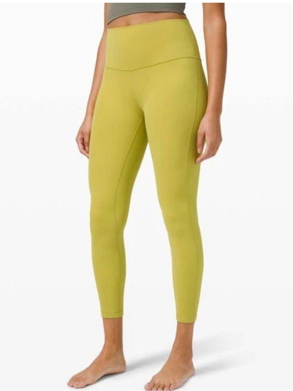 Lululemon Align Leggings Yellow Pear Double Lined - Size 0